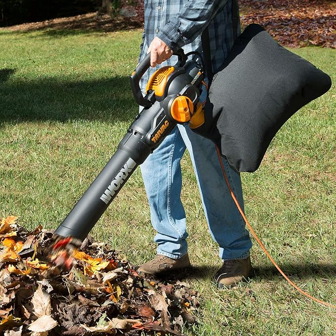 WORX 12 Amp TRIVAC 3-in-1 Electric Leaf Blower/Mulcher/Yard Vacuum - WG512