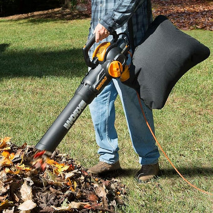 WORX 12 Amp TRIVAC 3-in-1 Electric Leaf Blower/Mulcher/Yard Vacuum - WG512
