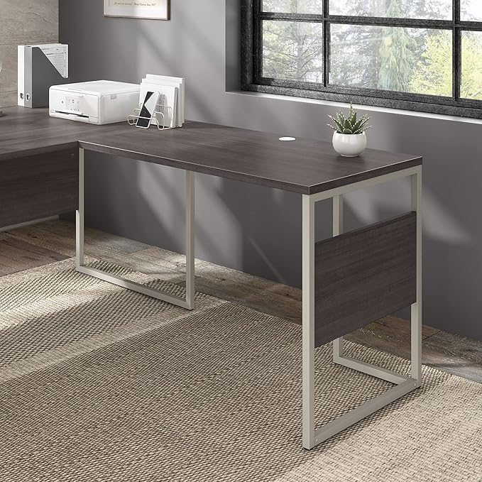 Bush Business Furniture Hybrid Desk Return/Bridge, 42W x 24D, Storm Gray