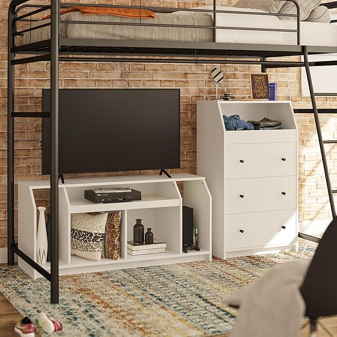 Ameriwood Home The Loft Stand for TVs up to 59", White