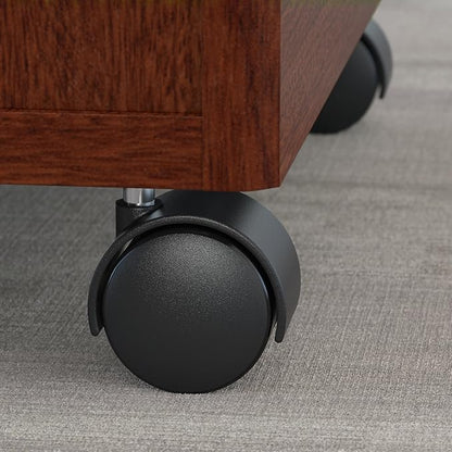 Bush Business Furniture Series C Mobile Under Desk Arrives Fully Assembled | Stylish 3 Drawer File Cabinet for Professional or Home Office, Mahogany
