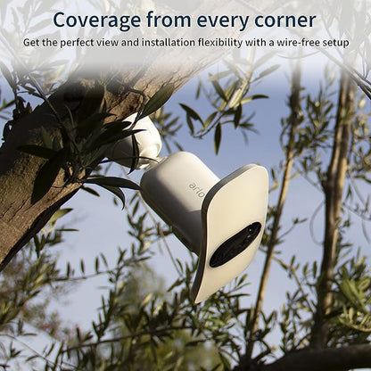 Arlo Pro 3 LED Floodlight Security Camera 2K HDR 2000-3000 Lumens | Wire-Free | Protect Driveways & Alleyways | Connects to Wi-Fi | Color Night Vision, Motion Sensor, 2-Way Audio, Rechargeable (White)