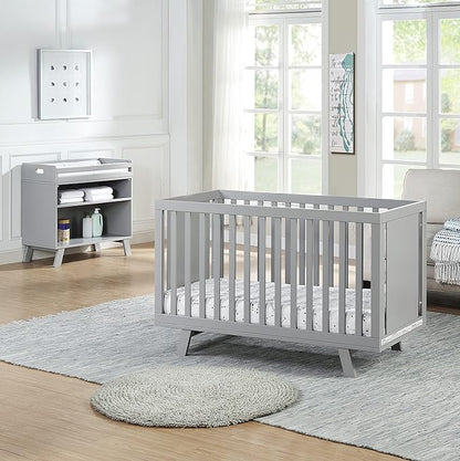 Suite Bebe Livia Convertible Crib in Gray & Gray