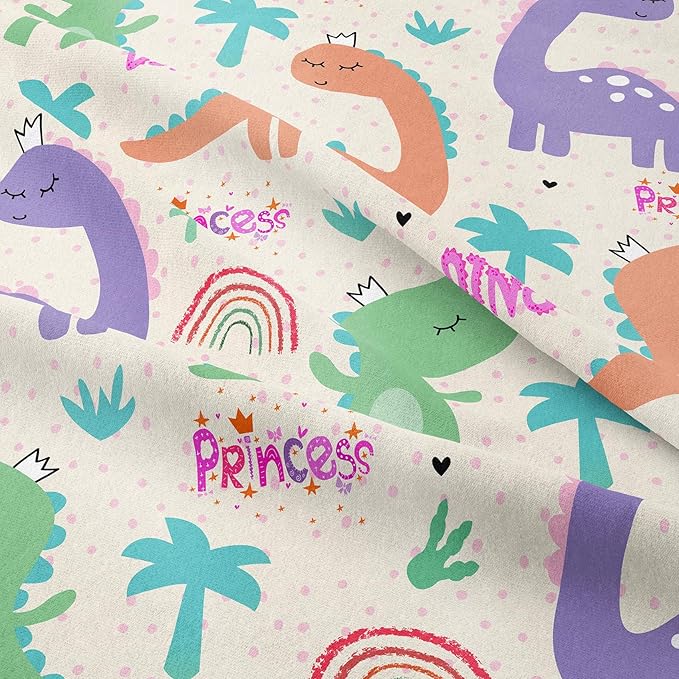 NINENINE Dinosaur Bedding Sets for Girls,Full Size Comforter Sets for Girls,Cute Dinosaur Comforter Sets,Cartoon Comforter Sets for Girls,Girls Bedding Sets with 1 Comforter 2Pillowcases