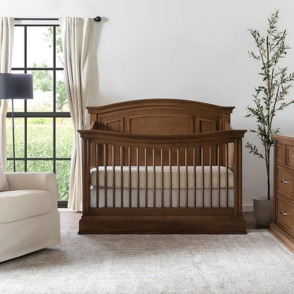 NAMESAKE Durham 4-in-1 Convertible Crib in Derby Brown, Greenguard Gold Certified