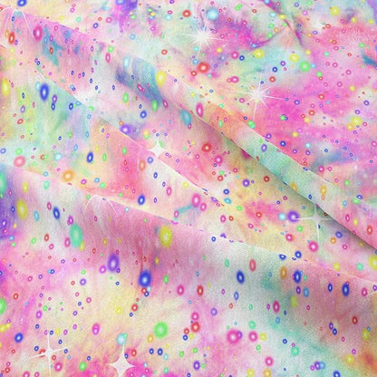 Pink Comforter Set for Girls, Bed in A Bag Twin Size, Purple Pink Tie Dye Pastel Comforter Set with Fitted Sheet and Flat Sheet