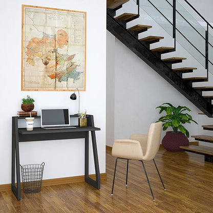 Computer Desk for Bedroom, Office & Small Spaces - Writing Desk Ideal for Students, Kids, Adults - Modern Design Compact Desk with Display Shelf