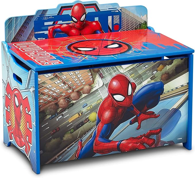 Delta Children Deluxe Toy Box, Spider-Man