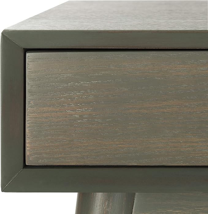 Safavieh Home Office Isadora Mid-Century Modern Ash Grey 1-drawer Desk