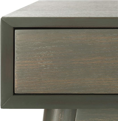 Safavieh Home Office Isadora Mid-Century Modern Ash Grey 1-drawer Desk