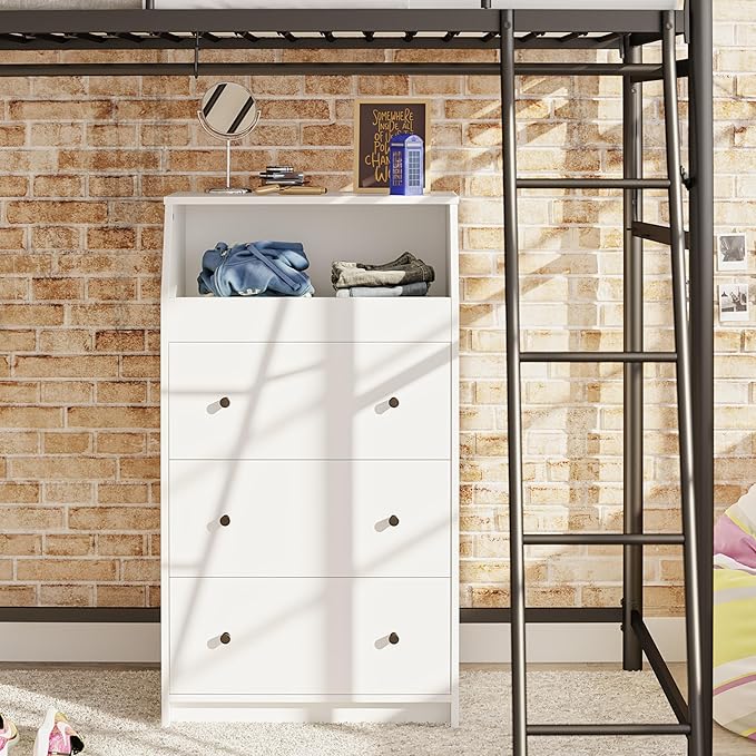 Ameriwood Home The Loft 3 Drawer Dresser, White