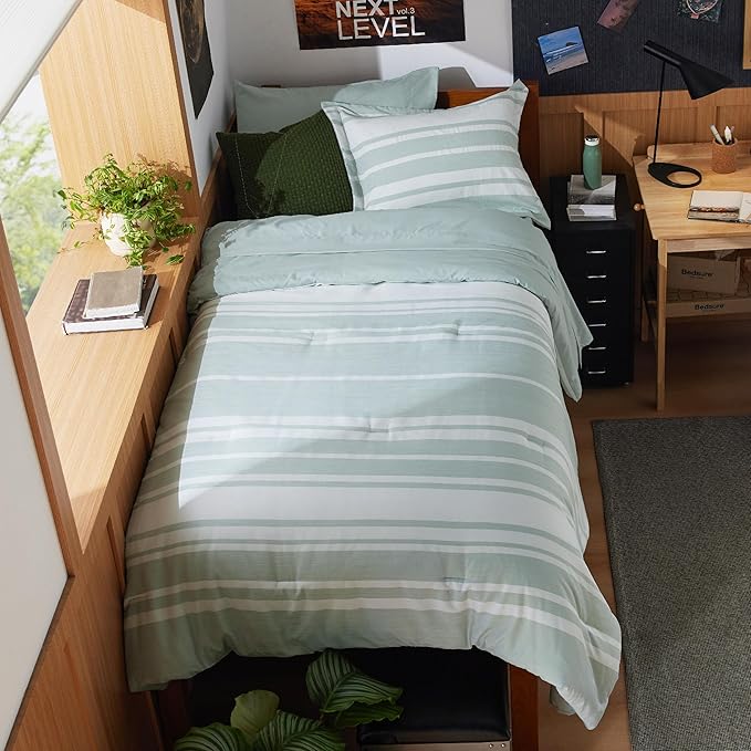 Bedsure Twin XL Comforter Set with Sheets - 5 Pieces Twin XL Bedding Sets, Twin XL Bed in a Bag with Comforter, Sheets, Pillowcase & Sham