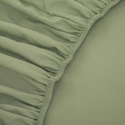 5 Pcs Sage Green Comforter Sets Queen Size for Girls Women Kids, Boho Light Green Bedding Set Queen Size,Soft Lightweight Microfiber Bed Set for All Season