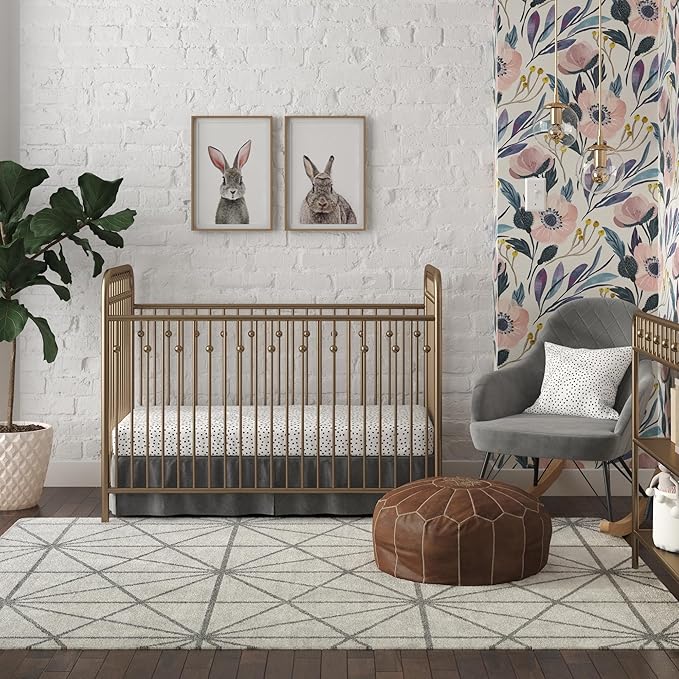 Little Seeds Monarch Hill Ivy Metal Changing Table, Gold