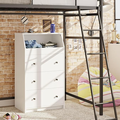 Ameriwood Home The Loft 3 Drawer Dresser, White