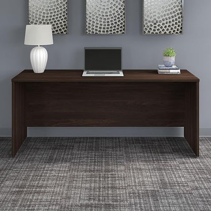 Bush Business Furniture 500 Home-Office-desks, 72W x 24D, Black Walnut