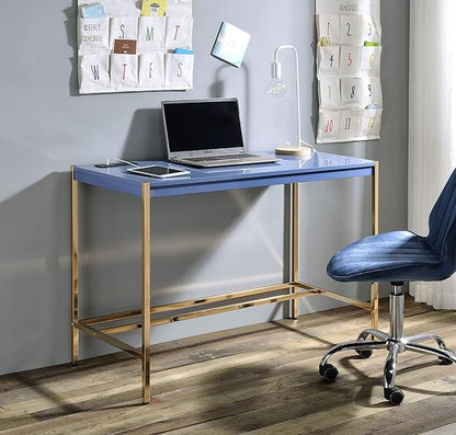 NicBex Laik-DW-00066-DX Desks, 42" W x 20" D x 30" H, Navy Blue