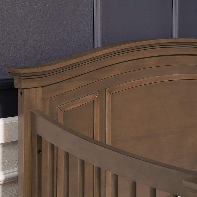 NAMESAKE Durham 4-in-1 Convertible Crib in Derby Brown, Greenguard Gold Certified