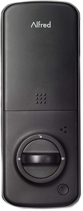 Alfred DB2-B Smart Door Lock Deadbolt Touchscreen Keypad, Pin Code + Key Entry + Bluetooth, Up to 20 Pin Codes (Black)