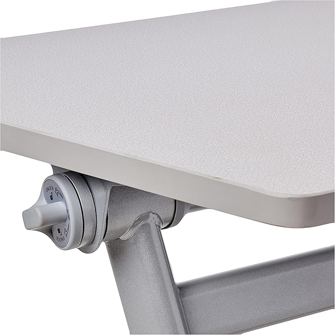 Safco Products Learn Nesting Trapezoid Desk, Small Corner Desk for Classrooms & Custom Classroom Layouts (Pebble Gray)
