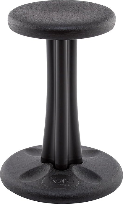 Kore Kids Pre-Teen Wobble Chair - Flexible Seating Stool for Classroom, Home & School, ADD/ADHD - Made in The USA - Age 10-11, Grade 5-6, Black (18.7in)
