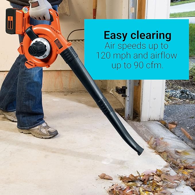 BLACK+DECKER 40V MAX* Cordless Hard-Surface Sweeper with POWERCOMMAND, Tool Only (LSW36)