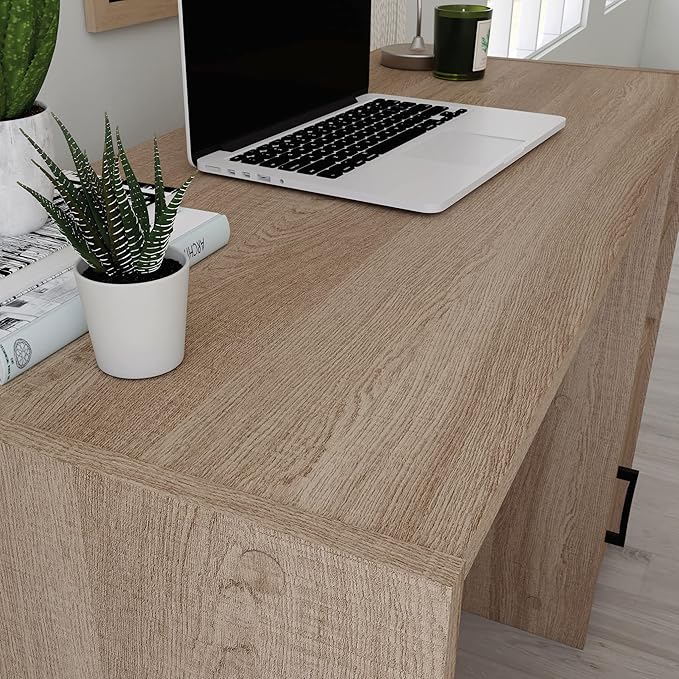 Sauder Beginnings Desk, L: 40.39" x W: 17.48" x H: 28.82", Summer Oak Finish