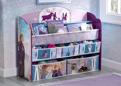 Delta Children Kids Convertible Activity Bench - Greenguard Gold Certified, Frozen II & Deluxe Toy and Book Organizer, Disney Frozen II