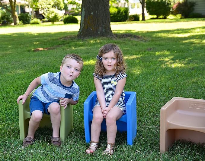 Children's Factory Woodland Set of 4 Cube Chairs
