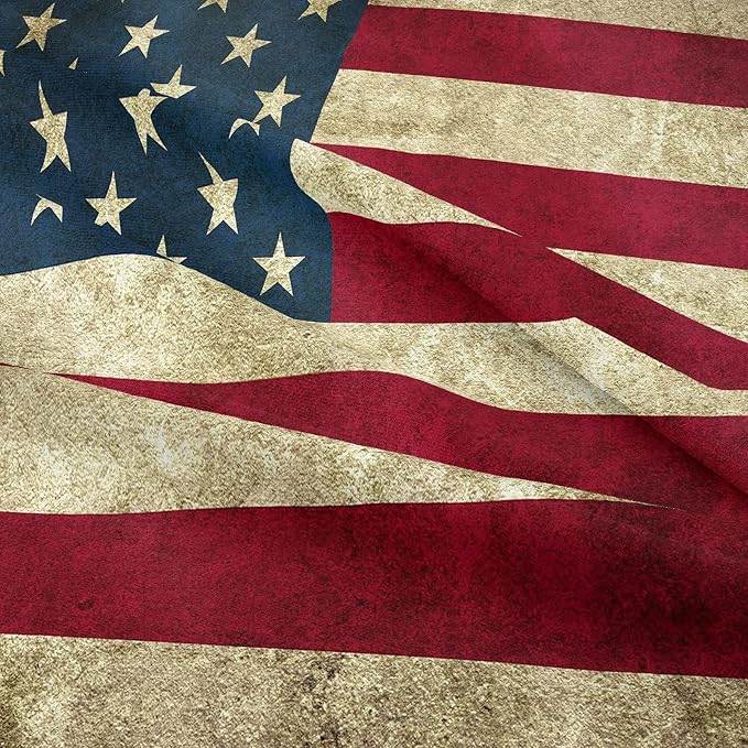 Tailor Shop American Flag Comforter Set for Boys Kids Teens American Flag Pattern Bedding Set Queen Size with 1 Comforter 2 Pillowcases