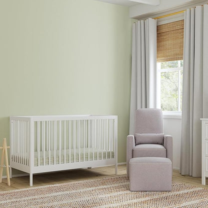 DaVinci Birdie 3-in-1 Convertible Crib, White, Easy Assemble, Greenguard Gold Certified