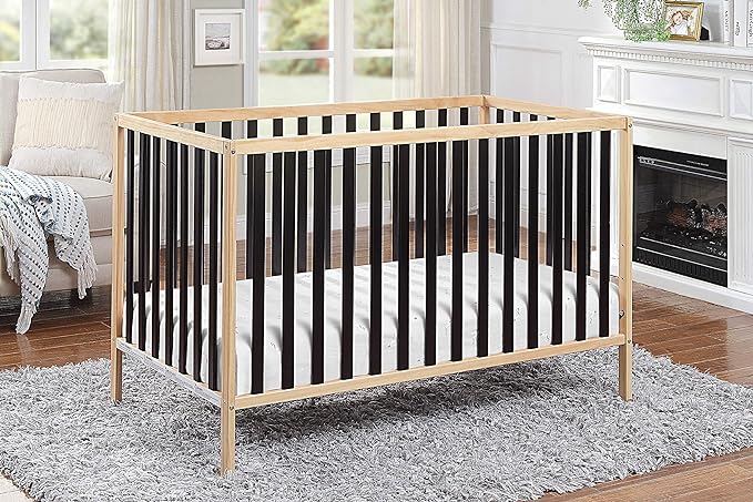 Baby Cache Deux Remi Island 3-in-1 Convertible Crib (Do Re Me) Natural & Black