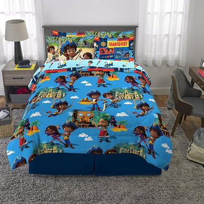 Franco Kids Bedding Super Soft Comforter and Sheet Set with Sham, 7 Piece Full Size, Santiago Of The Seas