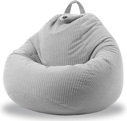3 Ft Bean Bag Chair Cover (No Filler) Stuffed Animal Storage Bean Bag Cover for Pets Dogs/Cats Bed Corduroy Stuffed for Organizing Plush Toys
