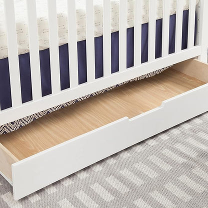 Carter's by DaVinci Colby 4-in-1 Convertible Crib with Trundle Drawer in White, Greenguard Gold Certified, Undercrib Storage
