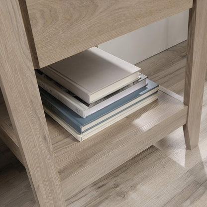 Sauder Summit Station Desk, L: 52.09" x W: 19.29" x H: 29.02", Laurel Oak finish