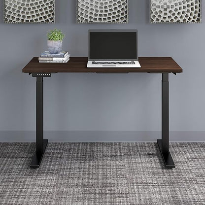 Bush Business Furniture Move 60 Electric Ergonomic Sit-Stand Computer Table for Home and Professional Office, 48W x 24D, Black Walnut