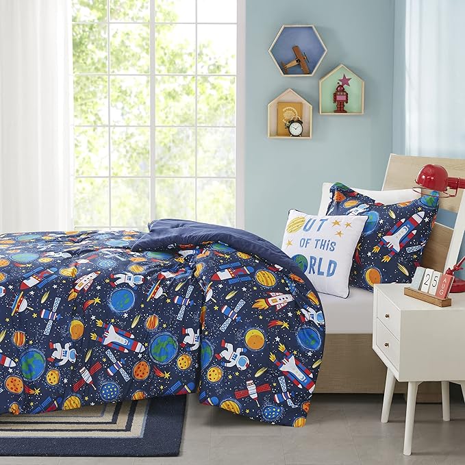 Mi Zone Kids Nash Printed Comforter Set, Full/Queen, Multi 4 Piece