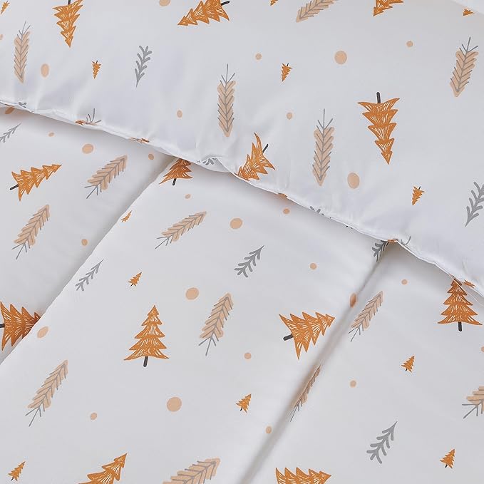 Utopia Bedding All Season Pine Tree Comforter Set with 2 Pillow Cases, 3 Piece Soft Brushed Microfiber Kids Bedding Set for Boys/Girls, Machine Washable (Twin)