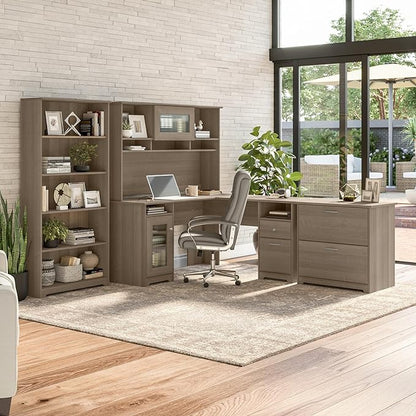 Bush WC31280 Cabot 2-Drawer Lateral File Cabinet, Letter/Legal, Ash Gray, 31-Inch