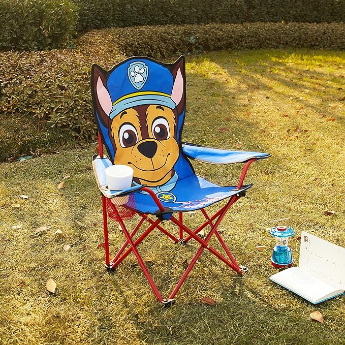 Idea Nuova Kids Indoor-Outdoor Folding Camp Chair, Paw Patrol