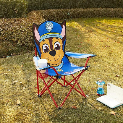 Idea Nuova Kids Indoor-Outdoor Folding Camp Chair, Paw Patrol