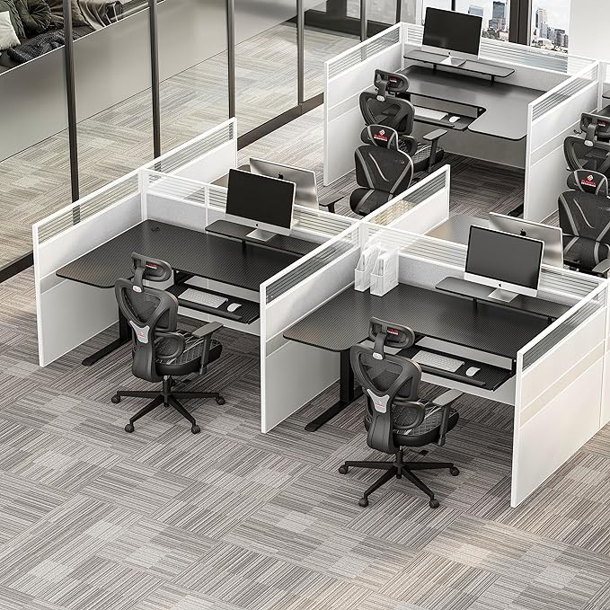 EUREKA ERGONOMIC Standing Desk (61"x43")- L Shaped Desk with Keyboard Tray Adjustable Height Sit Stand Computer Desk Corner Gaming Ergo Desk w Memory Presets, Monitor Stand, LED/USB/Dual Motor, Right