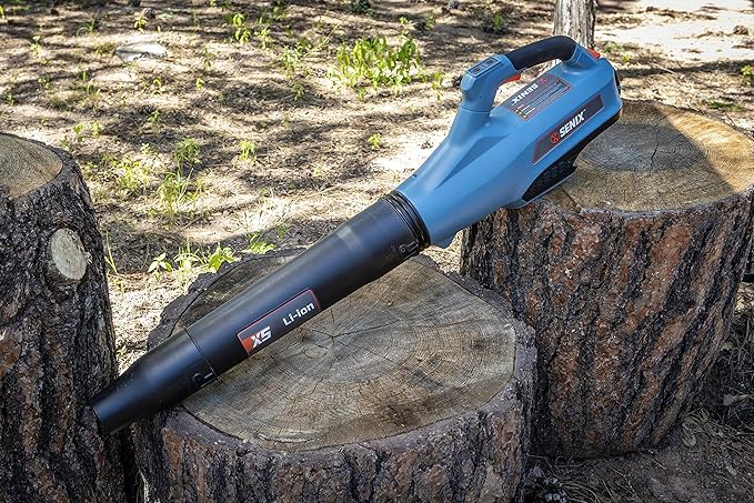 SENIX BLAX5-M-0 58 Volt 520 CFM Max, 129 MPH Max Cordless 3 Speed Blower with Turbo for Use B25X5 Lithium Ion Battery