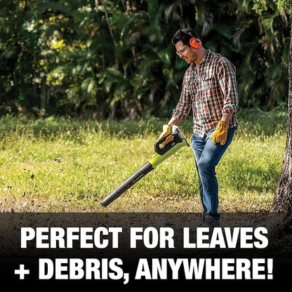 Sun Joe 24V-TB-LTE-P1 24-Volt IONMAX Jet Blower Cordless Compact Turbine Leaf Blower 100-MPH, Promotional Kit (w/ 2.0-Ah Battery and Charger)