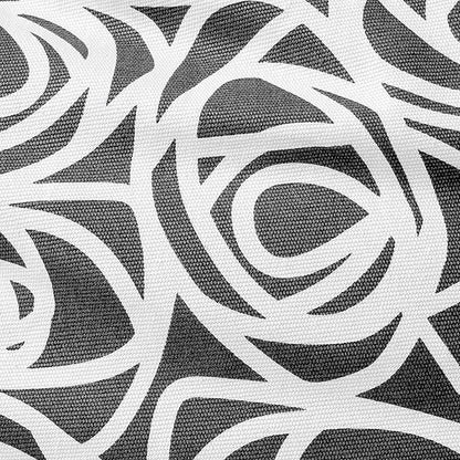 Posh Creations Bean Bag Chair for Kids, Teens, and Adults Includes Removable and Machine Washable Cover, 38in - Large, Canvas Roses Gray