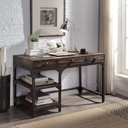NicBex Laik-DW-00058-DX Desks, 47" W x 24" D x 29" H, Espresso