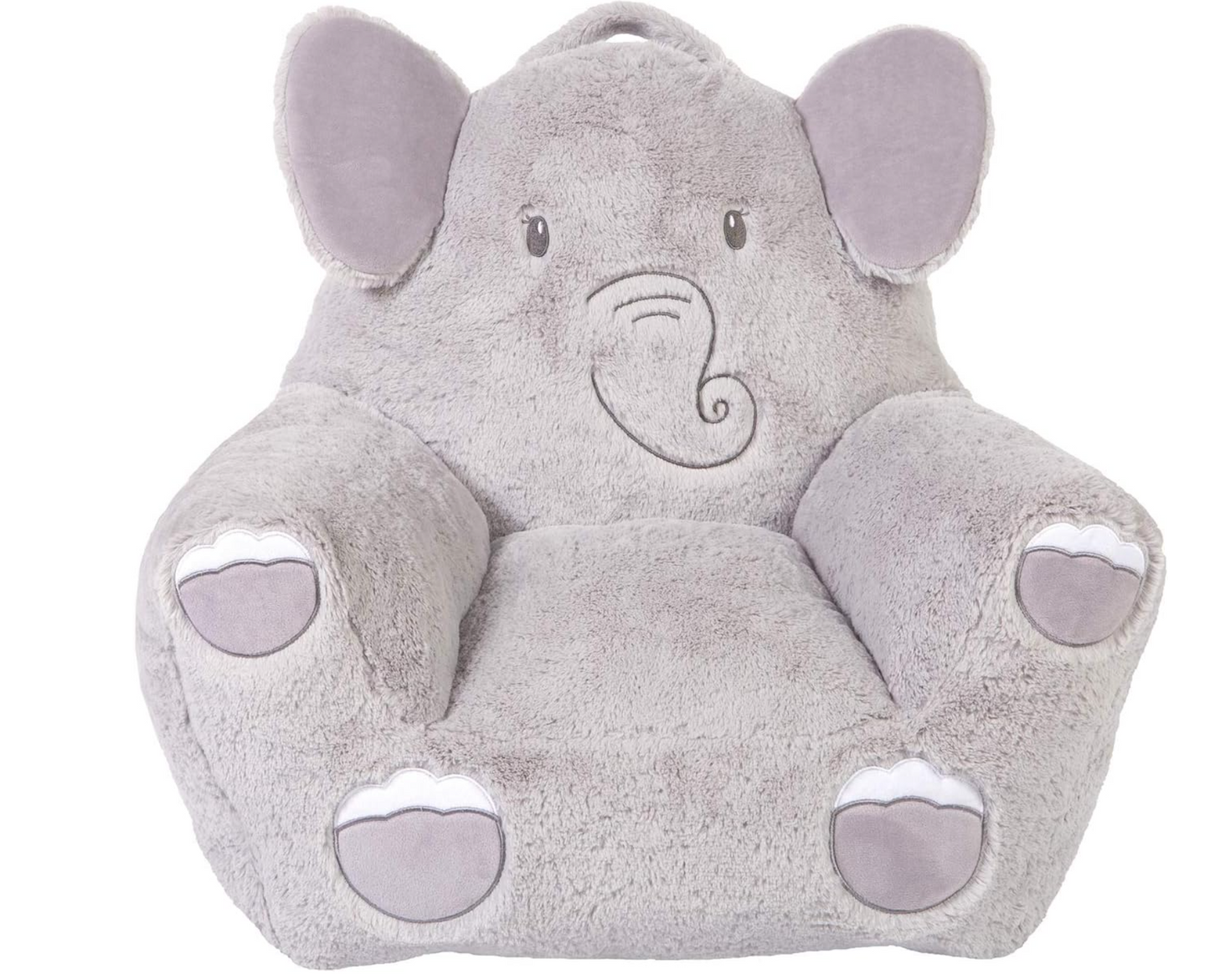 Elephant Toddler Chair Plush Character Kids Chair Comfy Pillow Chair for Boys and Girls, 19 in x 20 in x 16 in