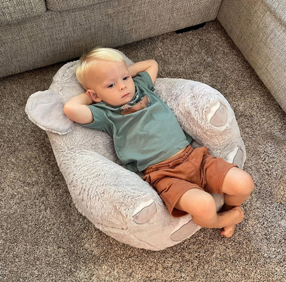 Elephant Toddler Chair Plush Character Kids Chair Comfy Pillow Chair for Boys and Girls, 19 in x 20 in x 16 in