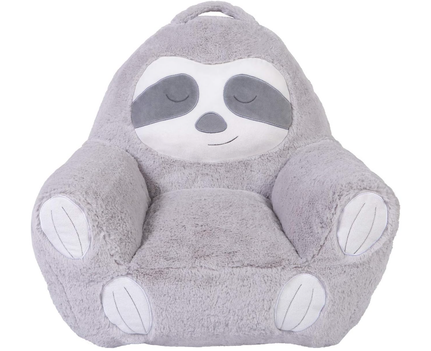 Trend Lab Sloth Toddler Chair Plush Character Kids Chair Comfy Furniture Pillow Chair for Boys and Girls, 21 x 19 x 19 inches